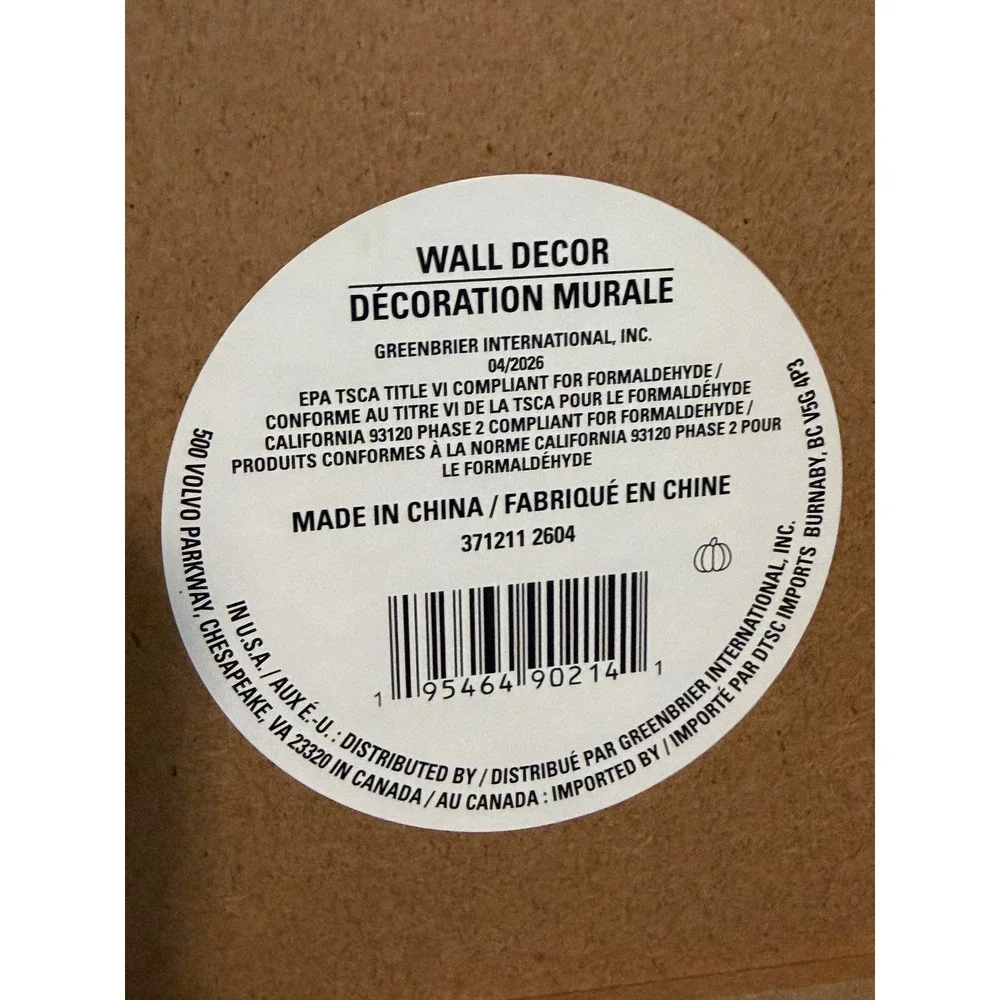 Greenbrier International Pumpkin Pie Recipe Wall Decor Rustic Fall Kitchen Sign
